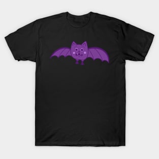 Purple Surprised Bat T-Shirt